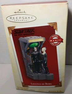 Hallmark Keepsake Ornament 2005 Star Trek Locutus Of Borg Magic Sound Light  - Bild 1 von 7