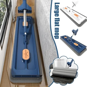 Multi-Functional Wash & Dry Mop and Bucket Set Flat Squeeze + Pads H - Picture 1 of 30
