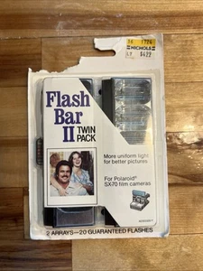 NEW GE Flash Bar II Twin Pack 20 Flashes Polaroid SX-70 & One Step cameras  - Picture 1 of 2