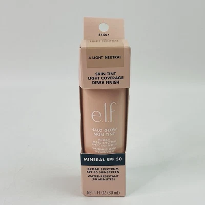 E.L.F Halo Glow Skin Tint SPF 50 Tinted Moisturizer (4 LIGHT NEUTRAL) 1 Oz/ 30mL - Image 1 of 4
