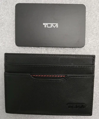 TUMI Delta SLG #93707-1041/0118659D-ID Slim Card Case ID 2.75" x 4" Black - Image 1 of 2