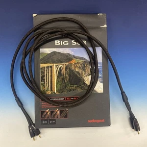 AudioQuest Big Sur Cinch Stecker auf Cinch Stecker Kabel - 6,56 Fuß (2 m), SH7002 - Bild 1 von 4