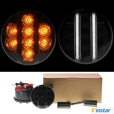 2X VINSTAR SMOKE LED Front Blinker Standlicht für JEEP Wrangler JK 2007-2015 - Bild 1 von 4