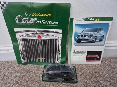1/43 BMW X5 Blu Pressofuso Auto Del Prado il Massimo Classica Collezione + Mag - Immagine 1 di 3