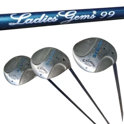 Women's Callaway Big Bertha Ladies Gems Woods Set 5 7 9 Wood RH Graphite Right  - Image 1 of 4