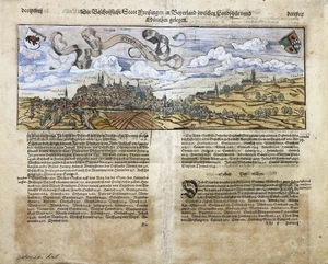 Freising Oberbayern Sebastian Münster Bayern Holzschnitt woodcut 1550 - Bild 1 von 1