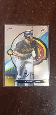2023 Topps Finest CAL MITCHELL Rookie Card #31 RC Pittsburgh Pirates ⚾️🔥📈 - Image 1 of 2