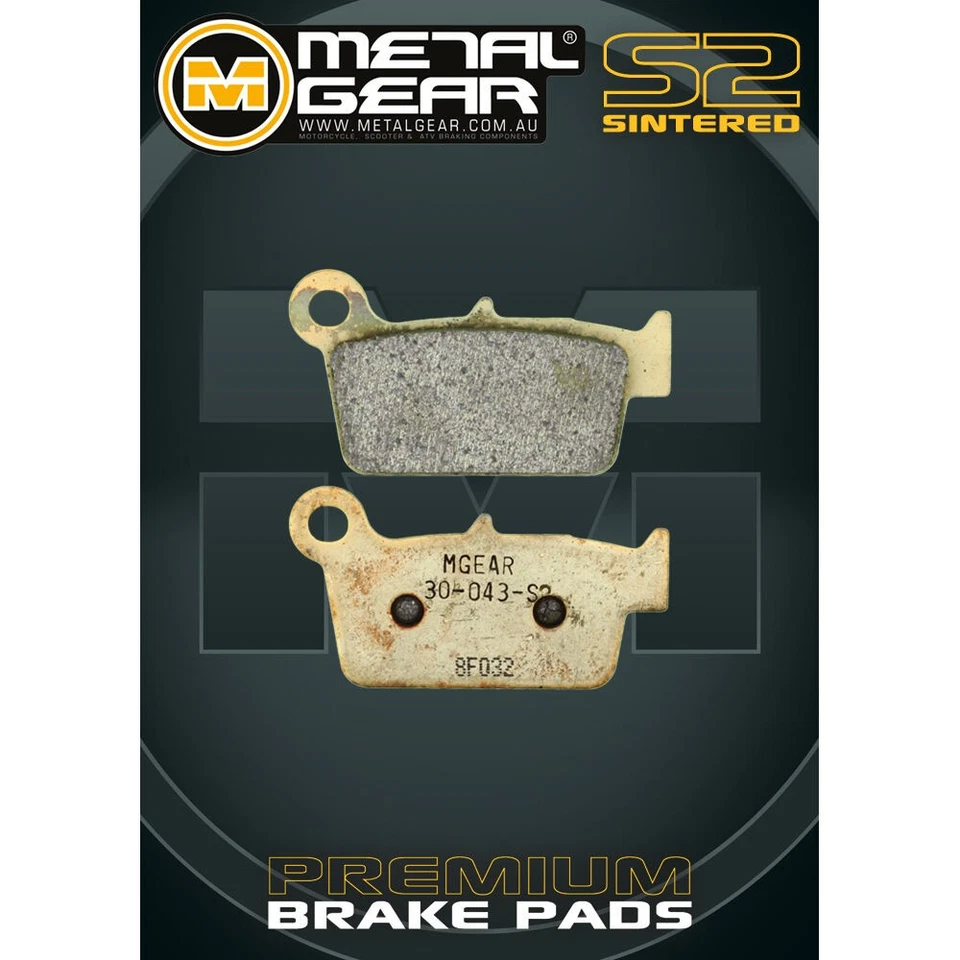 Brake Pads Sintered S2 Rear for YAMAHA YZ 250 X 2016 2017 2018 2019 2020 2021 — 第 1/1 张图片