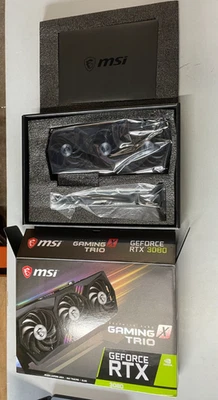 MSI GeForce RTX 3080 GAMING X TRIO 10GB GDDR6X Graphics Card - Image 1 of 4