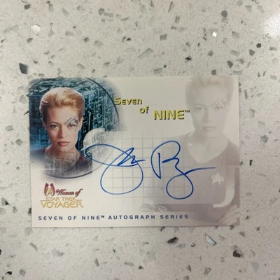 JERI RYAN AUTOGRAPH CARD SA1 SEVEN OF NINE 2001 THE WOMEN OF STAR TREK VOYAGER - Bild 1 von 4