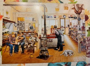 “The Gathering Place” Vtg.  1999 General Store Metal Sign Coca Cola Post Office - Picture 1 of 4