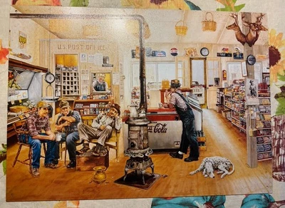 “The Gathering Place” Vtg.  1999 General Store Metal Sign Coca Cola Post Office - Image 1 of 4