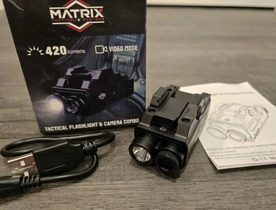 Matrix 战术手电筒摄像机组合 420 流明气枪皮卡汀尼 — 第 1/4 张图片