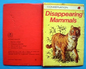 Disappearing Mammals Ladybird vintage book nature conservation lions cat gorilla - Picture 1 of 1