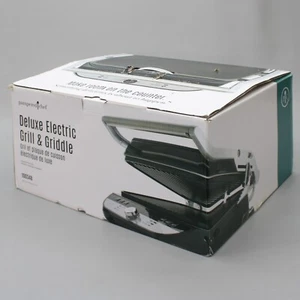 Pampered Chef PC Deluxe Electric Grill & Griddle Probe 4-Nonstick Plates 100348 - Picture 1 of 11