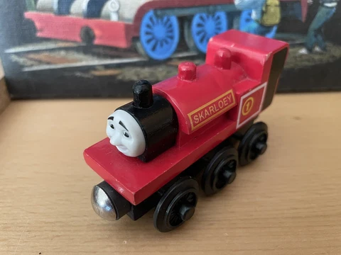 1996 Learning Curve Britt Allcroft Wooden Thomas Train Skarloey! Cover