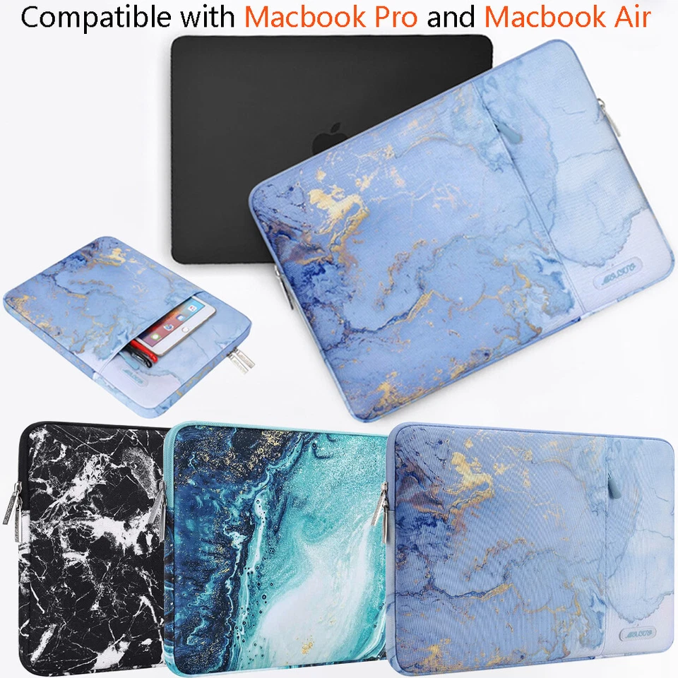 Laptop Case Sleeve Marble Design MacBook Pro MacBook Air Surface Polyester Bag - Image 1 of 1