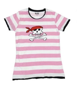 Lazy One - Junior Fitted Shirt - Pink Pirate - Large - Image 1 of 4