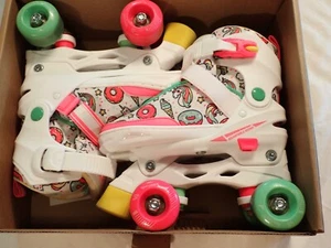 Roller Derby Adjustable Youth Roller Skate Sz 12-2 Unicorn Pattern in box 1980S - Picture 1 of 4