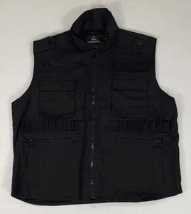 Rothco Ranger Vest Black Tactical Utility Military Shooting Range Mens Large - Picture 1 of 6