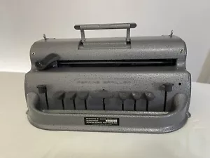 Vintage antike Perkins Brailler grau David Abraham Howe Presse getestet - Bild 1 von 8