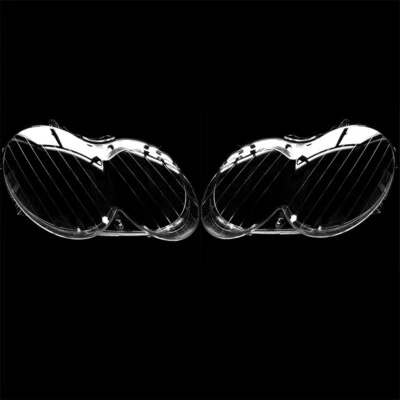 Cubierta de lente de faro lateral izquierdo+derecho para Mercedes-Benz CLK 2004-2006 Foto 1 de 3