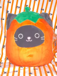 Malvaviscos blando 8 pulgadas Calio el gato calabaza Halloween NUEVO felpa Kellytoy - Imagen 1 de 4