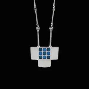 David-Andersen. Sterling Silver Pendant with Enamel - Bjørn Sigurd Østern. - Picture 1 of 6