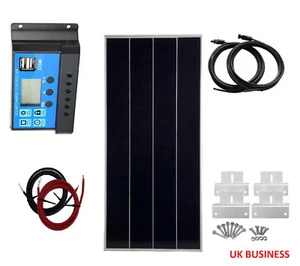 100W 120W 150W monokristallines Solarpanel 12V für netzunabhängiges Solarset Wohnmobil Wohnwagen - Bild 1 von 12