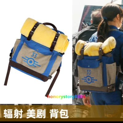 Fallout Knapsack Backpack Shoulder Bag Blanket Suit Unisex Cosplay Bags Present - Image 1 of 4