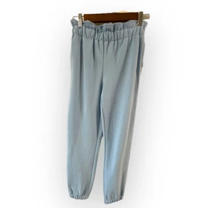 NWT Barr III blue paper bag style pants size xs polyester spandex style 10014351 - Picture 1 of 7