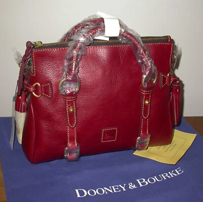 NWT Dooney & Bourke Florentine Mini Satchel 8L979 BX Bordeaux Leather - Image 1 of 4