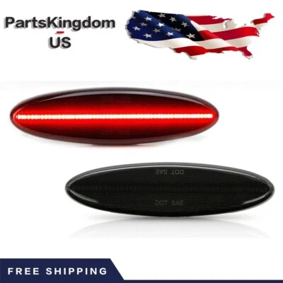Para Chevrolet Corvette C5 2000 NUEVO 2X Rojo Ahumado LED Luz Marcadora Lateral Trasera EE. UU. Foto 1 de 4