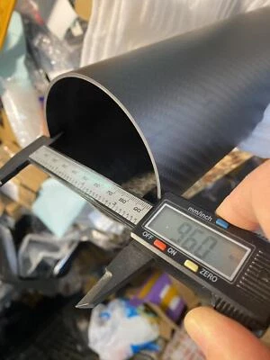 100MM OD x 96MM ID Carbon Fiber Tube 3k 250MM Long carbon pipe (Roll Wrapped) - Image 1 of 3