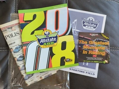 Allstate Brickyard 400 Super Weekend Event Program 2008 línea de salida conjunto de noticias Foto 1 de 4