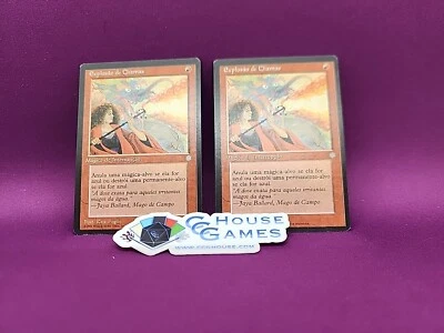 Pyroblast x2 Ice Age Portugese Miscut Off Center MTG Oddites Error *CCGHouse* - Image 1 of 4