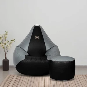 Bean Bag Chair Sofa Cover with Faux Leather Teardrop Without Beans Size XXL - Picture 1 of 6