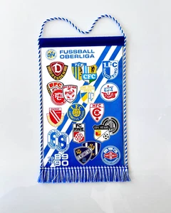 Gagliardetto calcio DDR Oberliga 1989/90 dinamo Lipsia Zwickau Jena Berlino Rostock - Foto 1 di 2