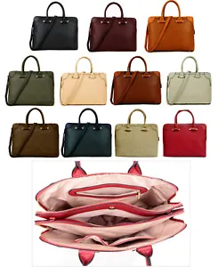 Ladies Laptop Bag 13 inch 15.6" Briefcase Large Handbag Macbook Bag Womens Work - Picture 1 of 12