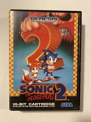 Sonic the Hedgehog 2 (Sega Genesis, 1992) Case + Cart No Manual Tested Game - Image 1 of 4