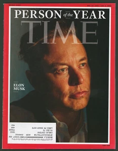 Time Magazine December 27 2021/January 3 2022 Person of the Year ~Elon Musk - Picture 1 of 2