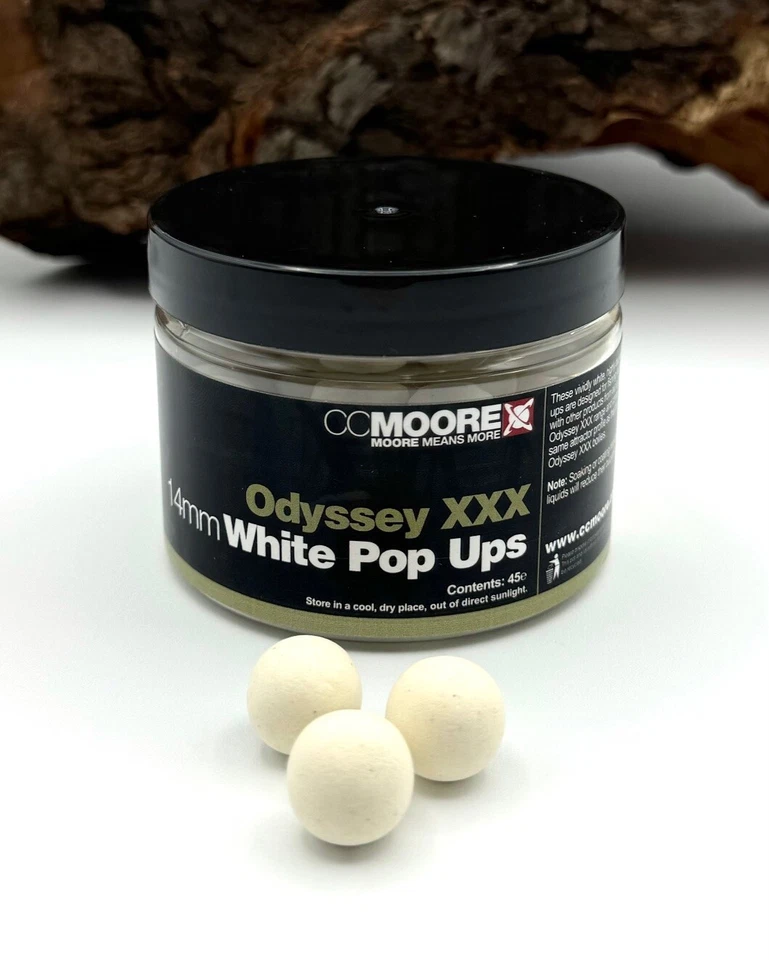CCMoore Odyssey XXX 14mm White Pop Ups 45 Stück Boilies Weiß Karpfenfutter DA - Bild 1 von 1