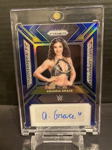2024 Panini Prizm WWE Arianna Grace Blue Sensational Signatures Auto /49 - Picture 1 of 5