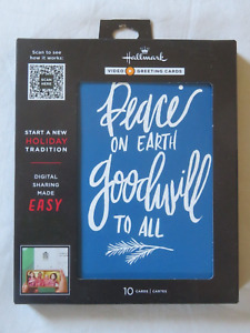 (10) Hallmark Video Digital Greeting Cards 5"x7" Peace On Earth Goodwill To All