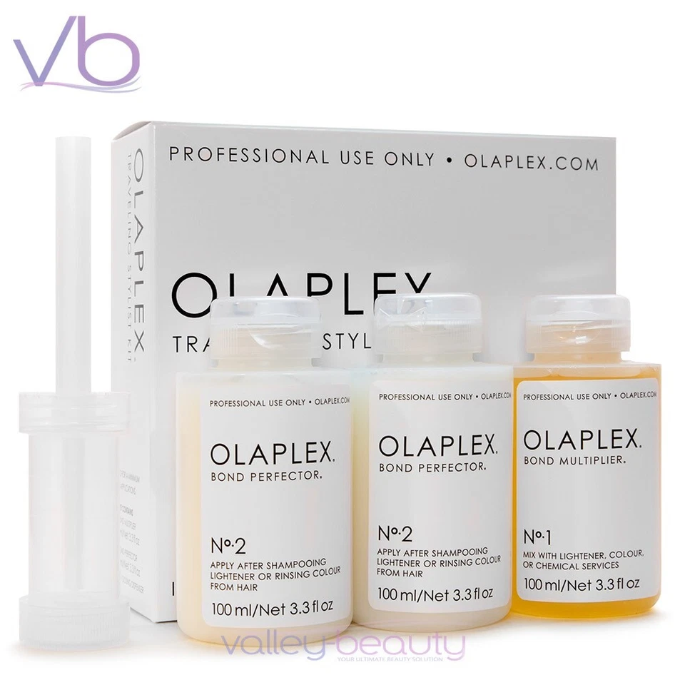 OLAPLEX Kit Estilista Viajero Paso | Todo Tipo de Cabello 1 y 2 (2), 3.3 fl Auténtico Foto 1 de 1
