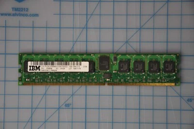 IBM 1GB DDR2-533 PC4200 ECC Server Memory Module 12R8546 - Image 1 of 2