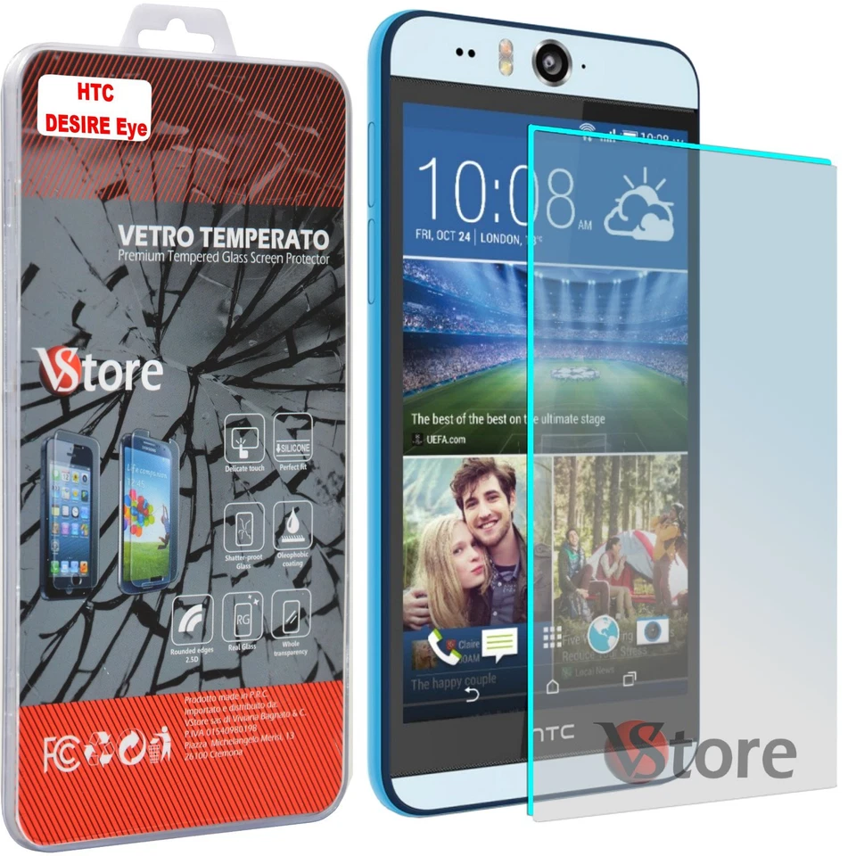 Протектор экрана закаленное стекло для HTC Desire Eye защита ЖК-дисплея 5,2 дюйма - Изображение 1 из 1