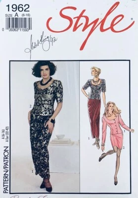 STYLE Pattern 1962 | Misses Jacket / Top & Skirt in 2 Styles | Sizes 6 - 16 - Image 1 of 3
