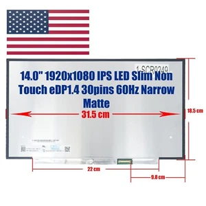 New Laptop Screen Lenovo YOGA 530-14ARR sd10r60572 5D10S39562 5D10S39563 IPS FHD - Picture 1 of 16
