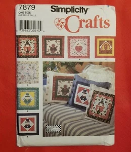 Simplicity Crafts Uncut 7879 Pattern Andrea Tebesceff Holliday Pillow Shams - Picture 1 of 3